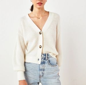 Quince Baby Alpaca-Wool Cropped Cardigan